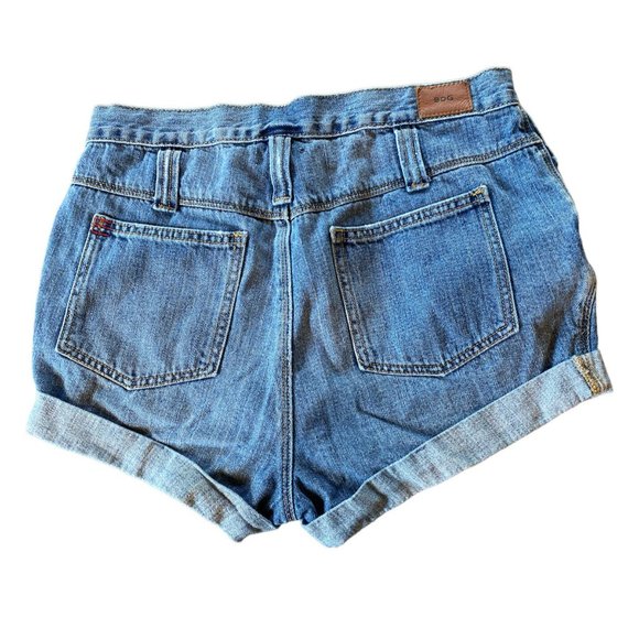 BDG Shorts Urban Outfitters Demin Jean Size 27 Stretch Blue Jeans Roll Up Cuffs - Picture 3 of 12